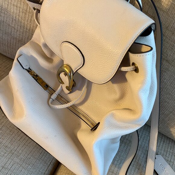 Coach White Leather Backpack main image 7